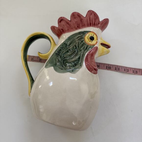 Vintage‎ JF Vestal Rooster Pitcher Made in Portugal Farmhouse Country Decor - Picture 8 of 11